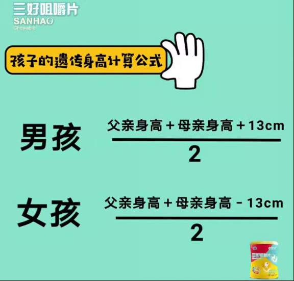 看看你家娃身高达标没？三好咀嚼片孩子成长的助推器